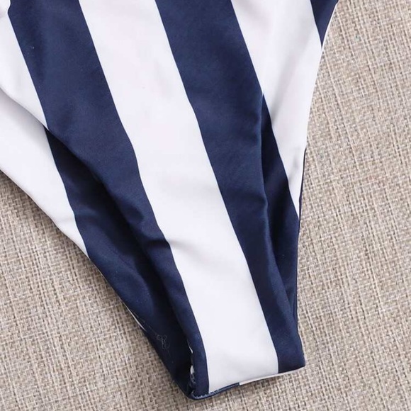 Striped Knot Front Bikini - Picture 5 of 5